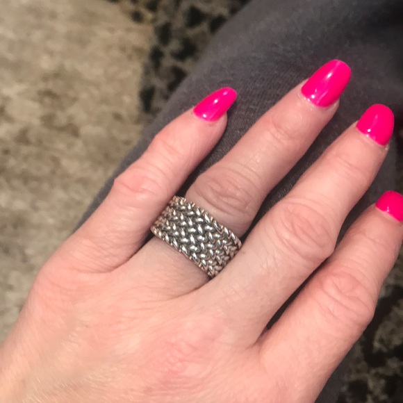 Jewelry | Vintage Sterling Silver Mesh Ring | Poshmark